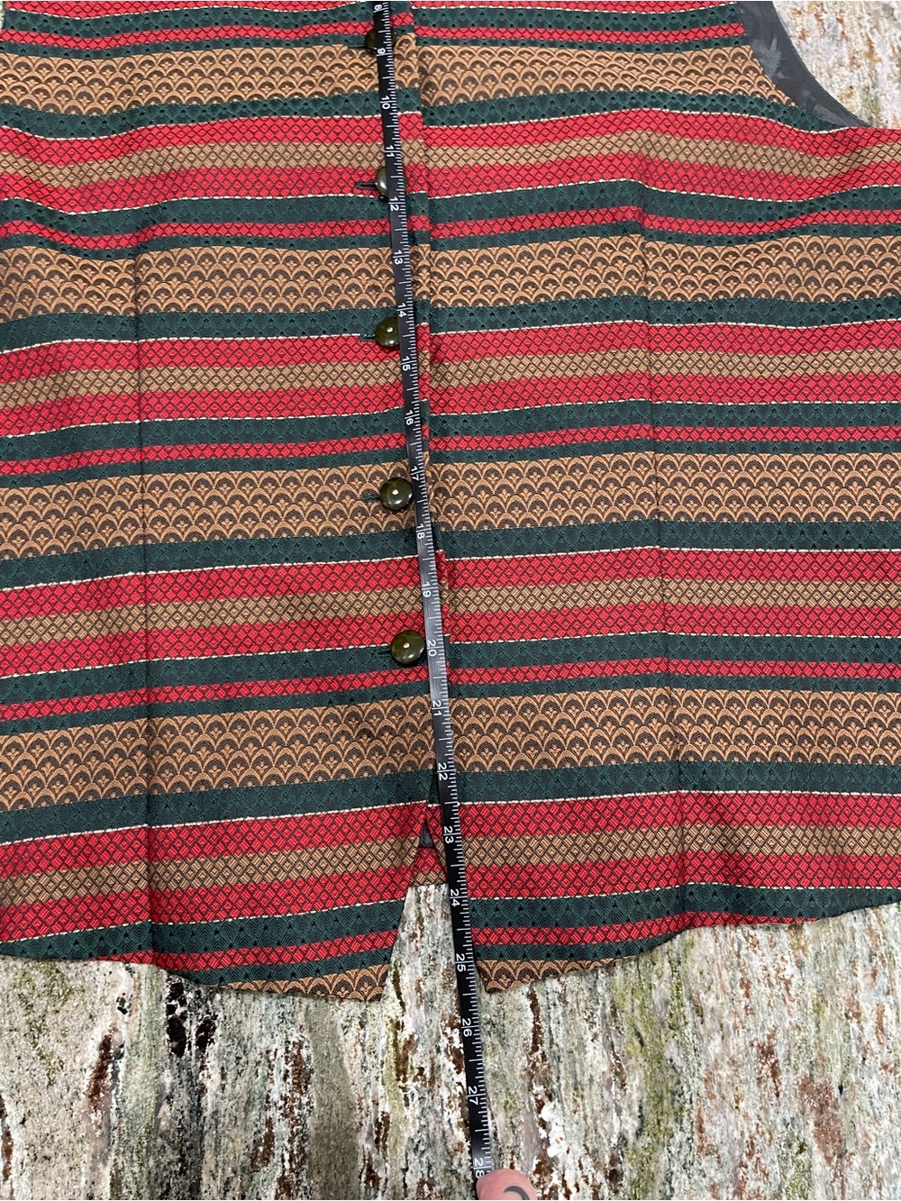 Pendleton Striped Patterned Vest - Picture 5 of 5